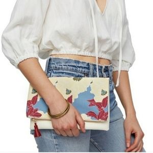 Rachel pally floral clutch
